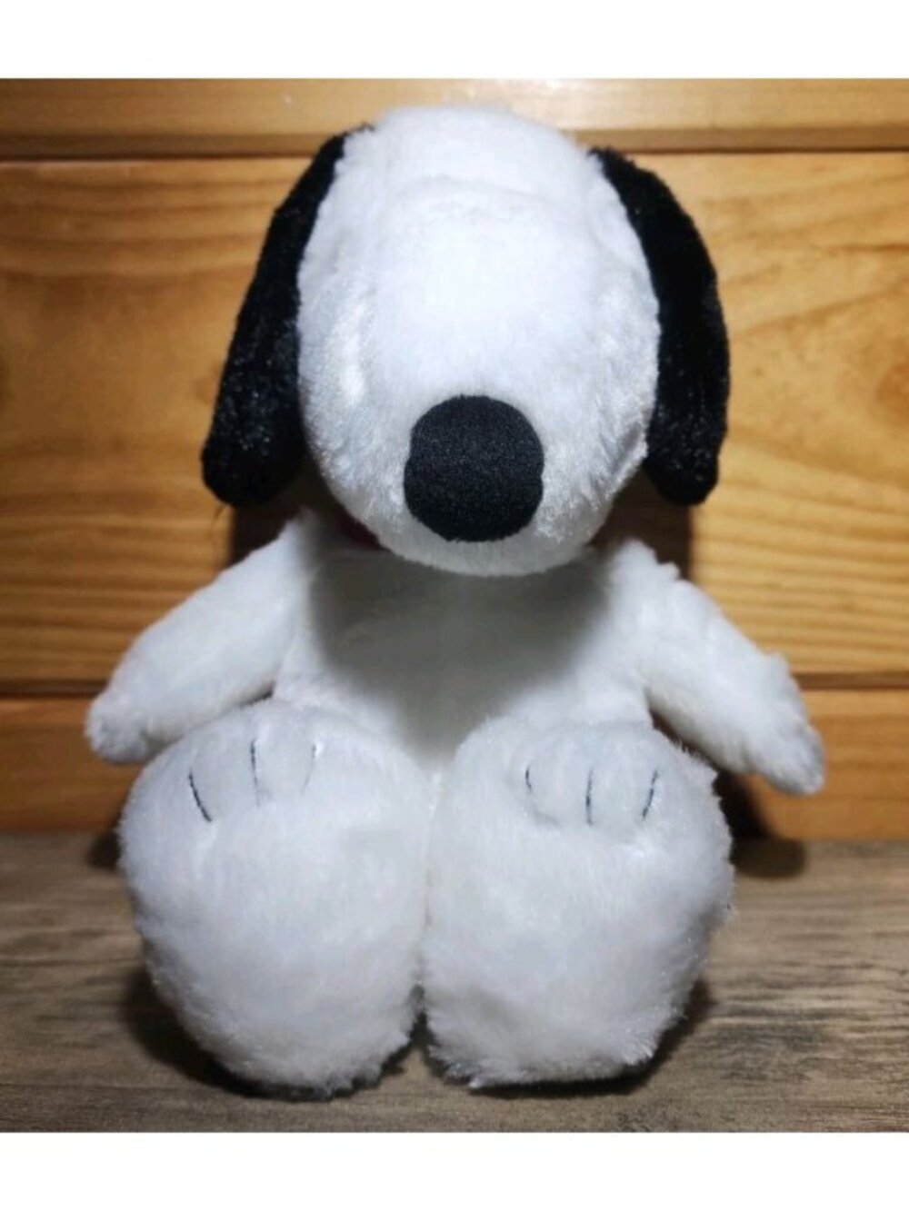 Snoopy Plush Toy - 12” Floppy Ears Black/White - Red Collar Kohls Cares